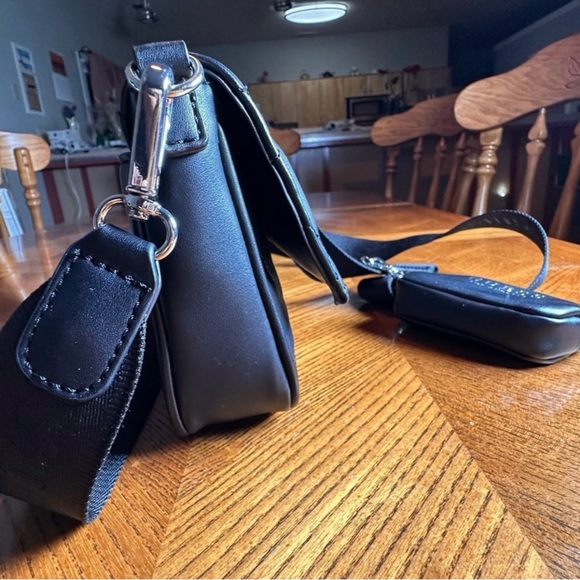 GUESS Black Quilted Crossbody Bag - Picture 6 of 6